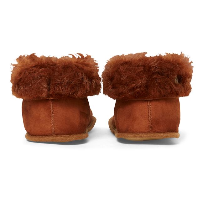 Chaussons Peau Lainée Béarn - Collection Adulte  | Whisky