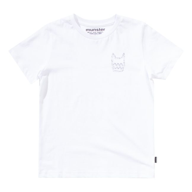 T-shirt Manches Courtes Facebones | Blanc