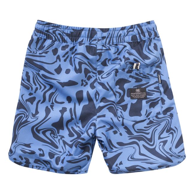Shape Print Shorts | Blau