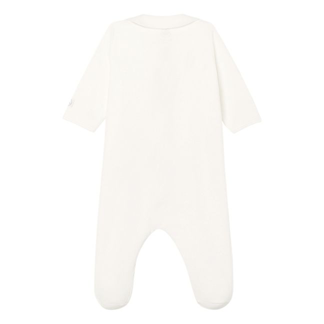 Camelia Organic Cotton Velour Pyjamas | Weiß
