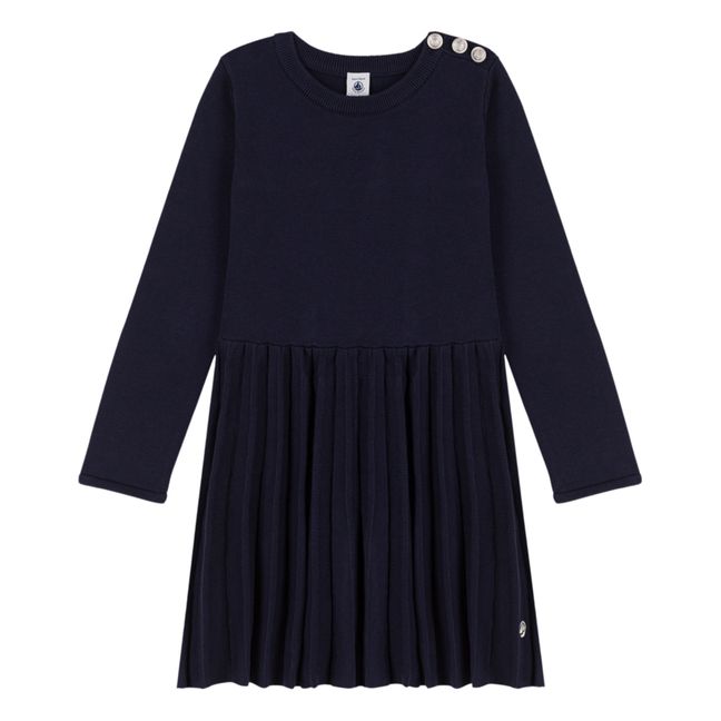 Cornille Knitted Dress | Blue