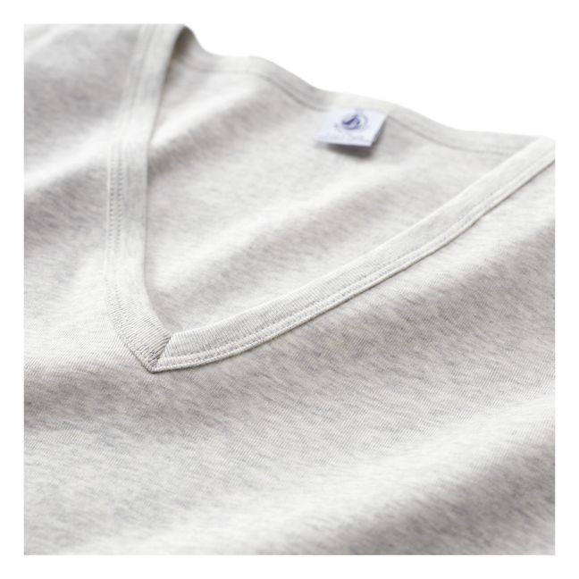 T-Shirt Rundausschnitt Bio-Baumwolle - Damenkollektion  | Grau