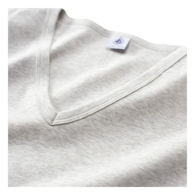 T-shirt Col Rond Coton Bio - Collection Femme  | Gris