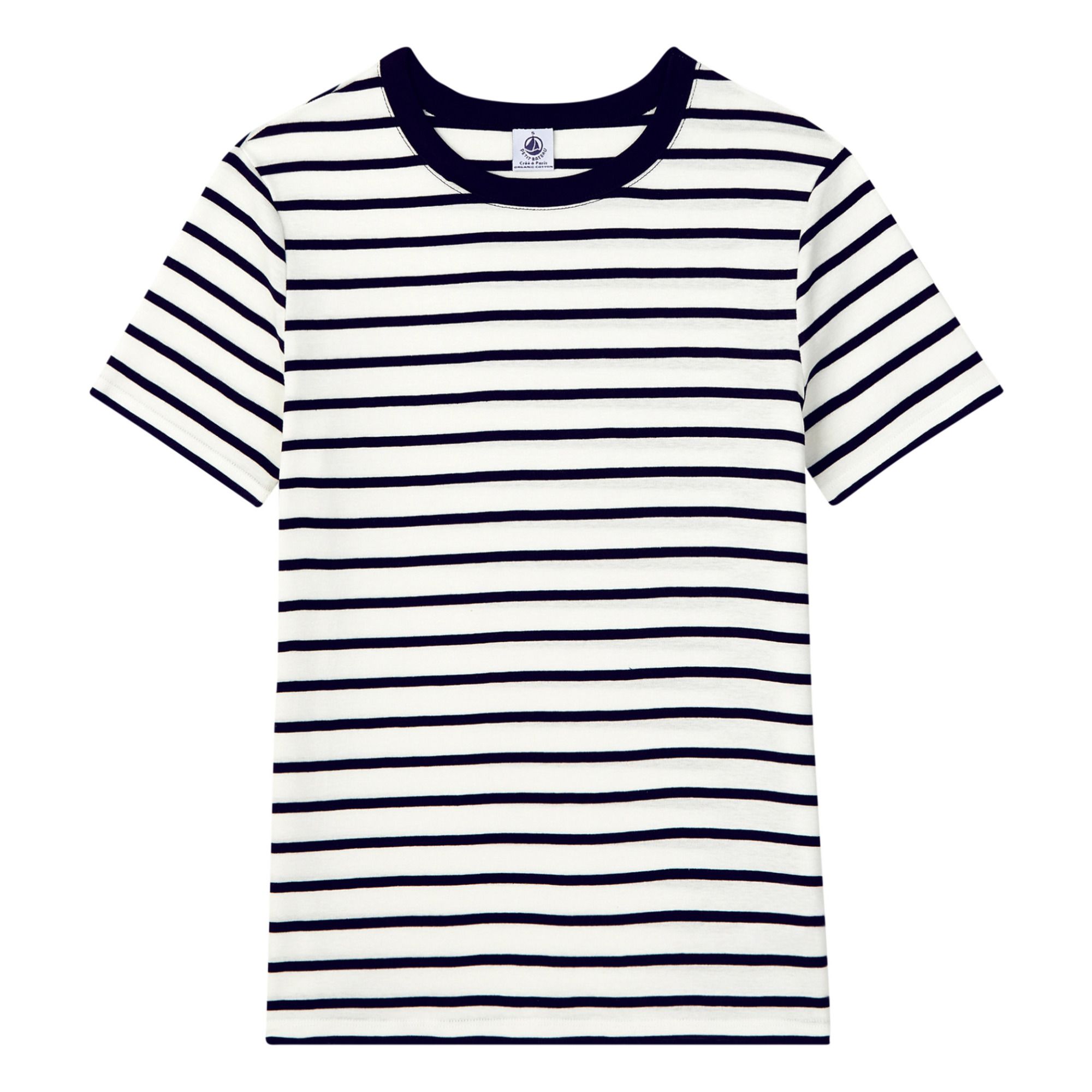 Tee shirt petit discount bateau femme col rond