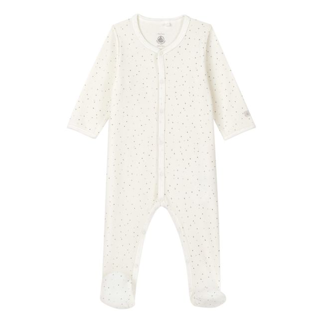 Cajordome Organic Cotton Velour Pyjamas | Weiß