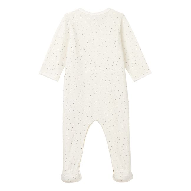 Pyjama Velours Coton Bio Cajordome Blanc