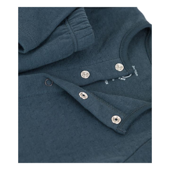 Calife Organic Cotton Tunic Top & Bottom Set | Azul- Imagen del producto n°2