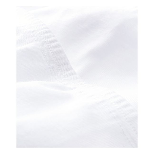 Lot 2 Pantalons à Pieds Coton Bio Blanc