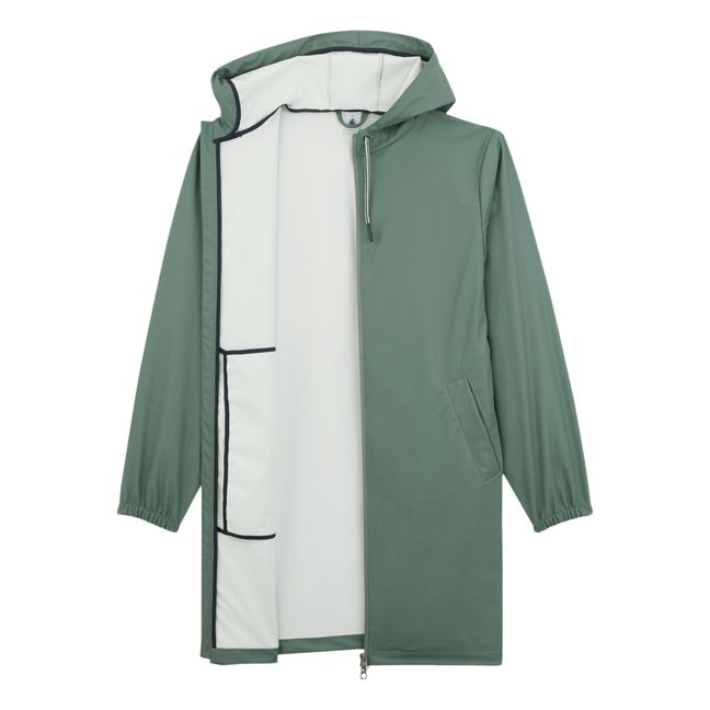 Long Hooded Raincoat - Women’s Collection  | Grün