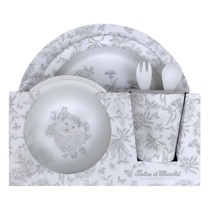 Toile de Jouy Tableware Set | Grey- Product image n°3