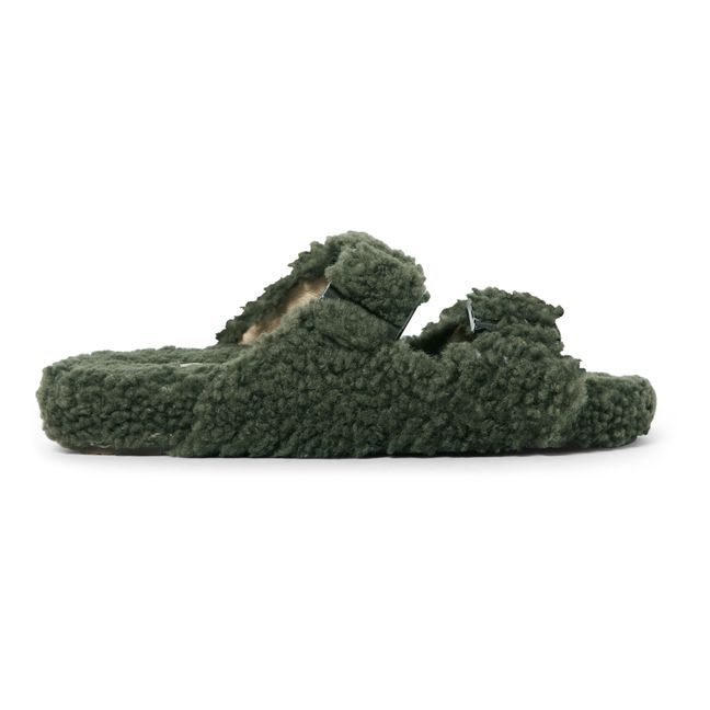 Zapatos con relleno con presillas | Verde Kaki