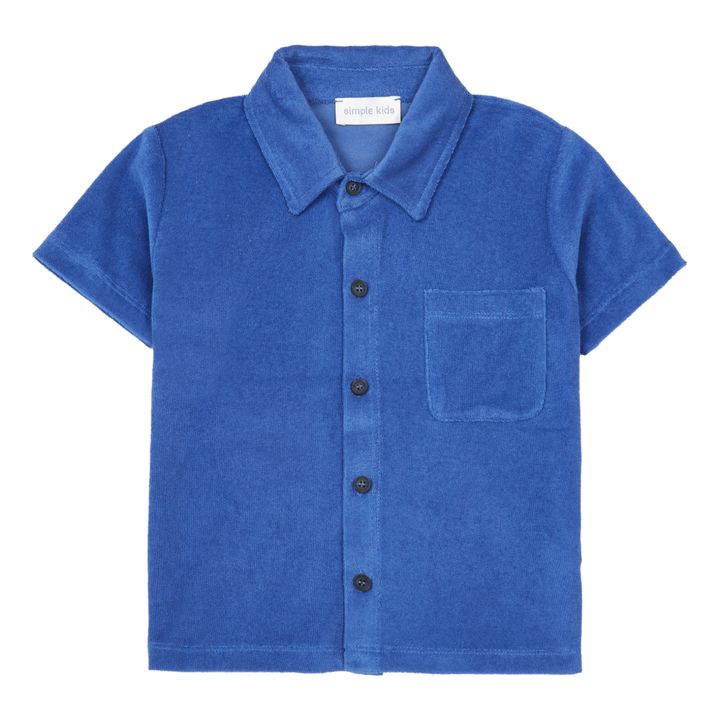 Hemd Frottee  | Blau- Produktbild Nr. 0
