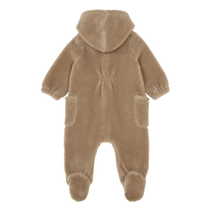 Reversible Sherpa Baby Snowsuit | Taupe brown- Product image n°1