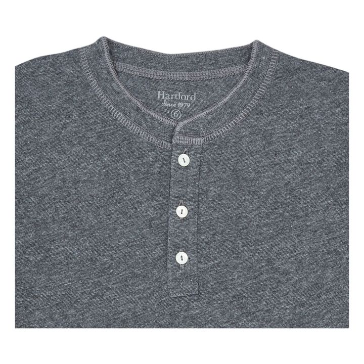 Henley T-shirt | Dunkelgrau- Produktbild Nr. 1