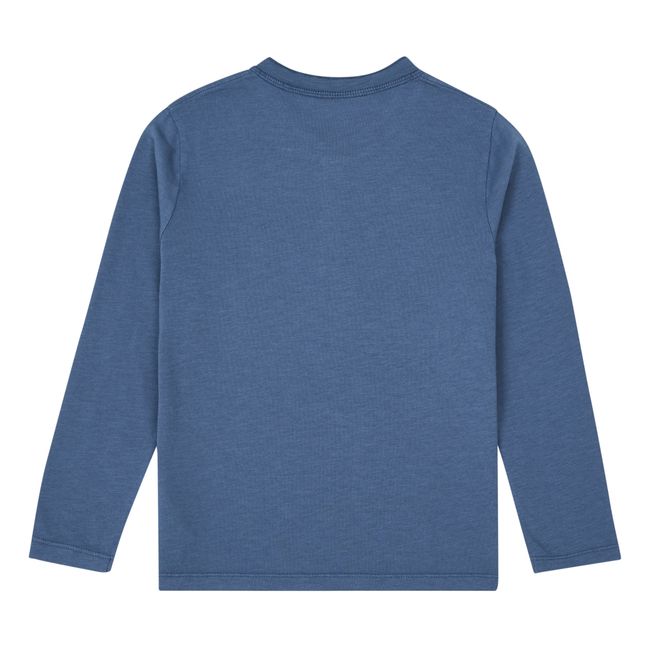 Henley T-shirt | Petrol blue