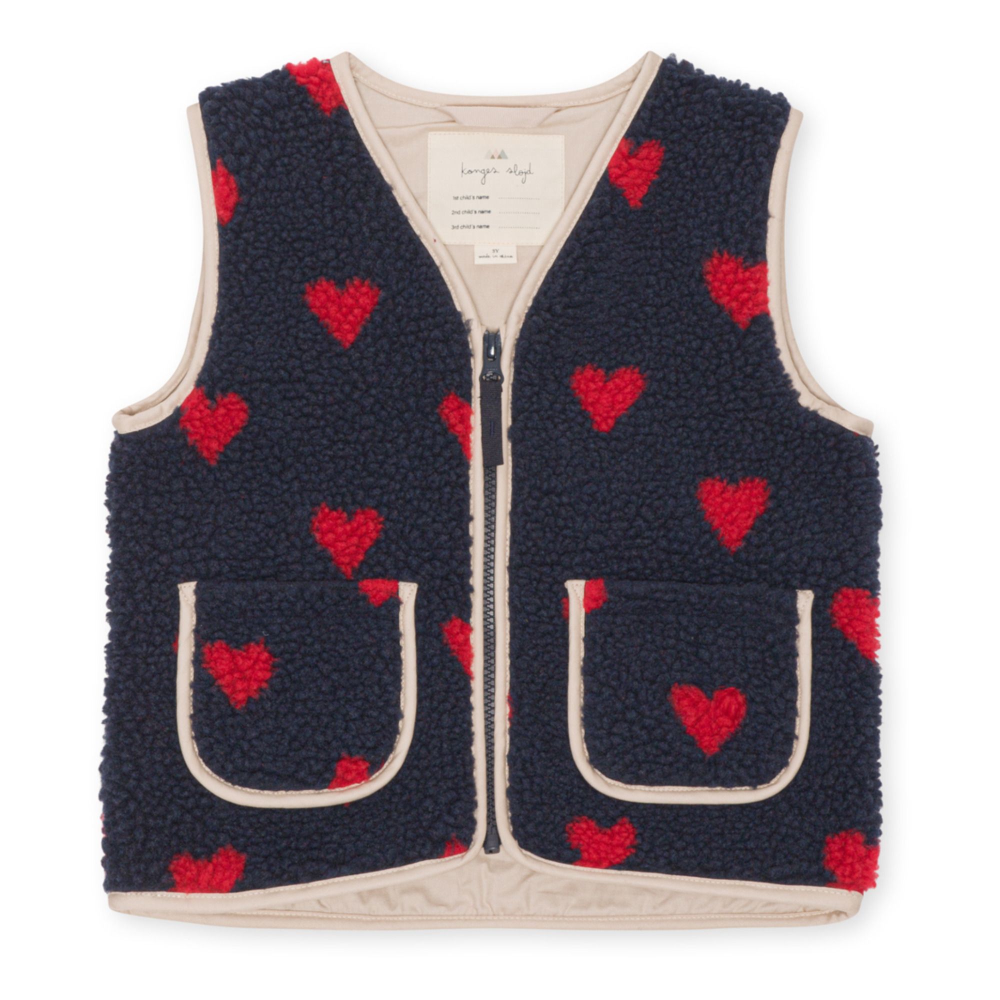 Teddy Grizz Sleeveless Vest | Navy blue- Product image n°0