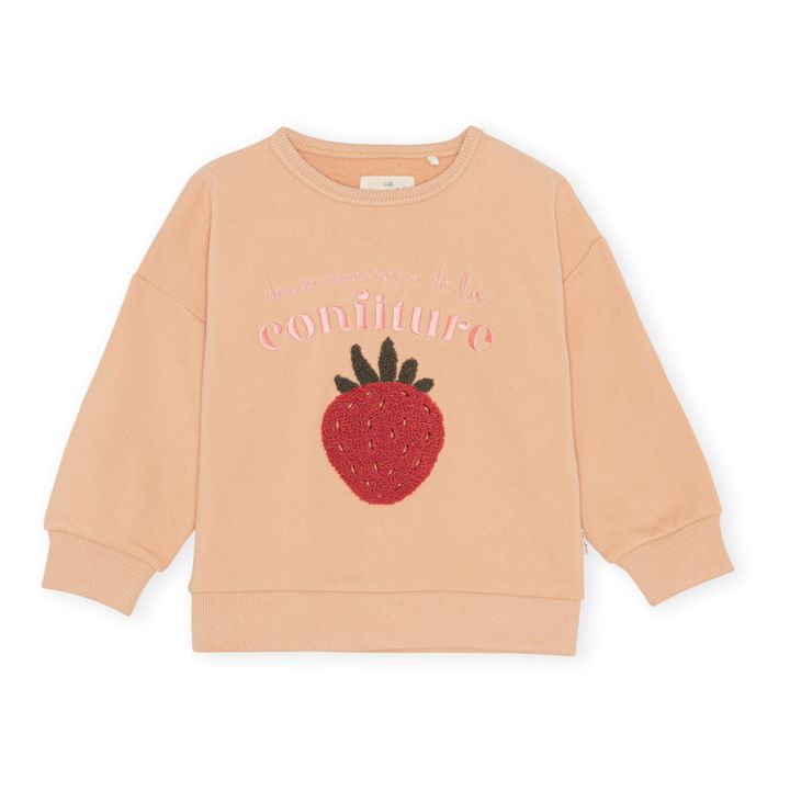 Lou Organic Cotton Sweatshirt | Pale pink- Product image n°0