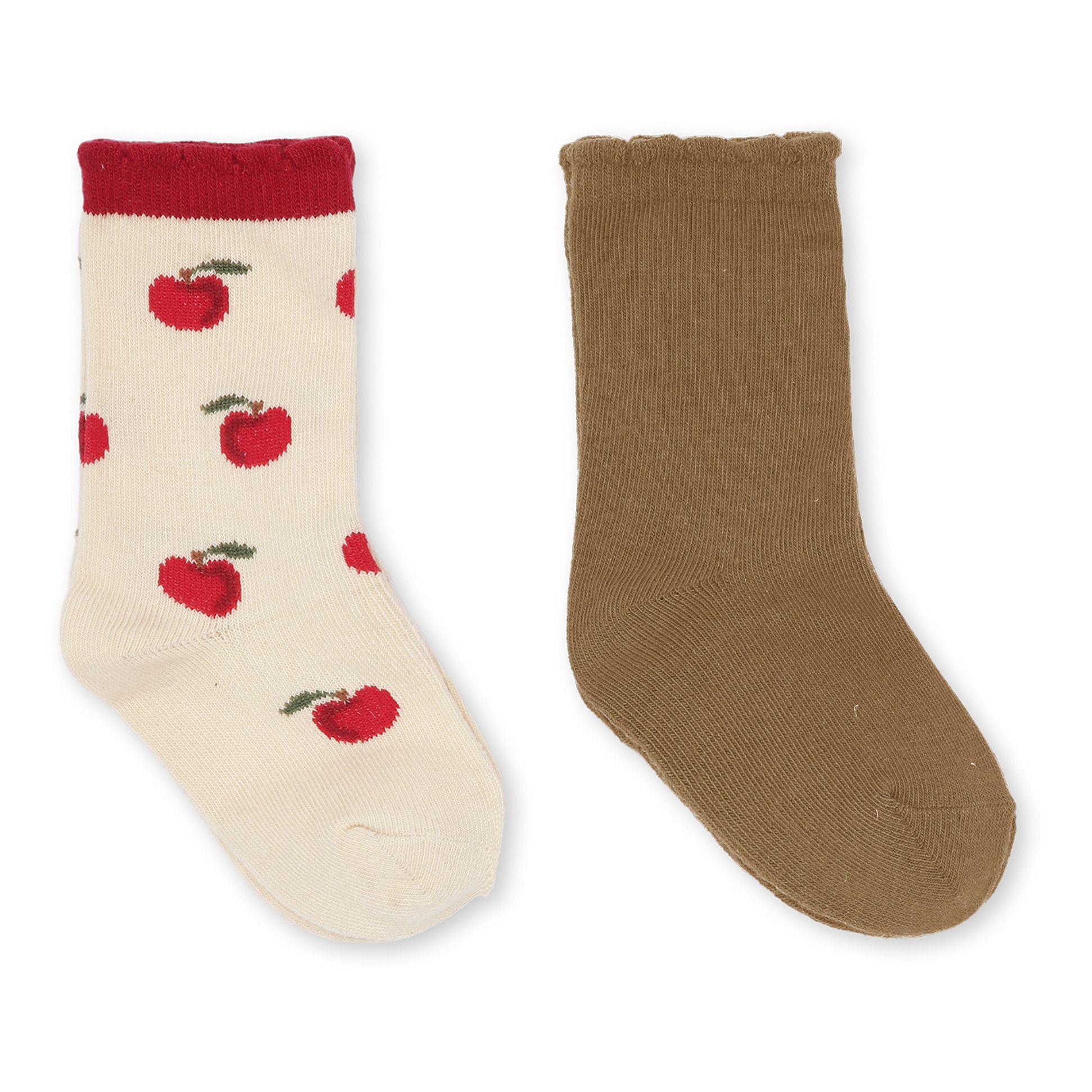 Jacquard Socks - Set of 2 | Brown- Product image n°0