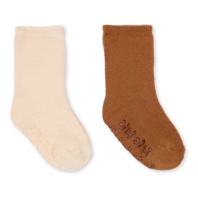Socks - Set of 2 Ecru