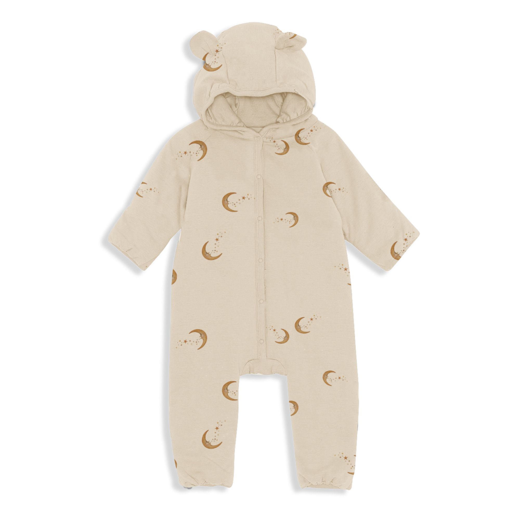 Organic Cotton Hooded Jumpsuit | Crudo- Imagen del producto n°0