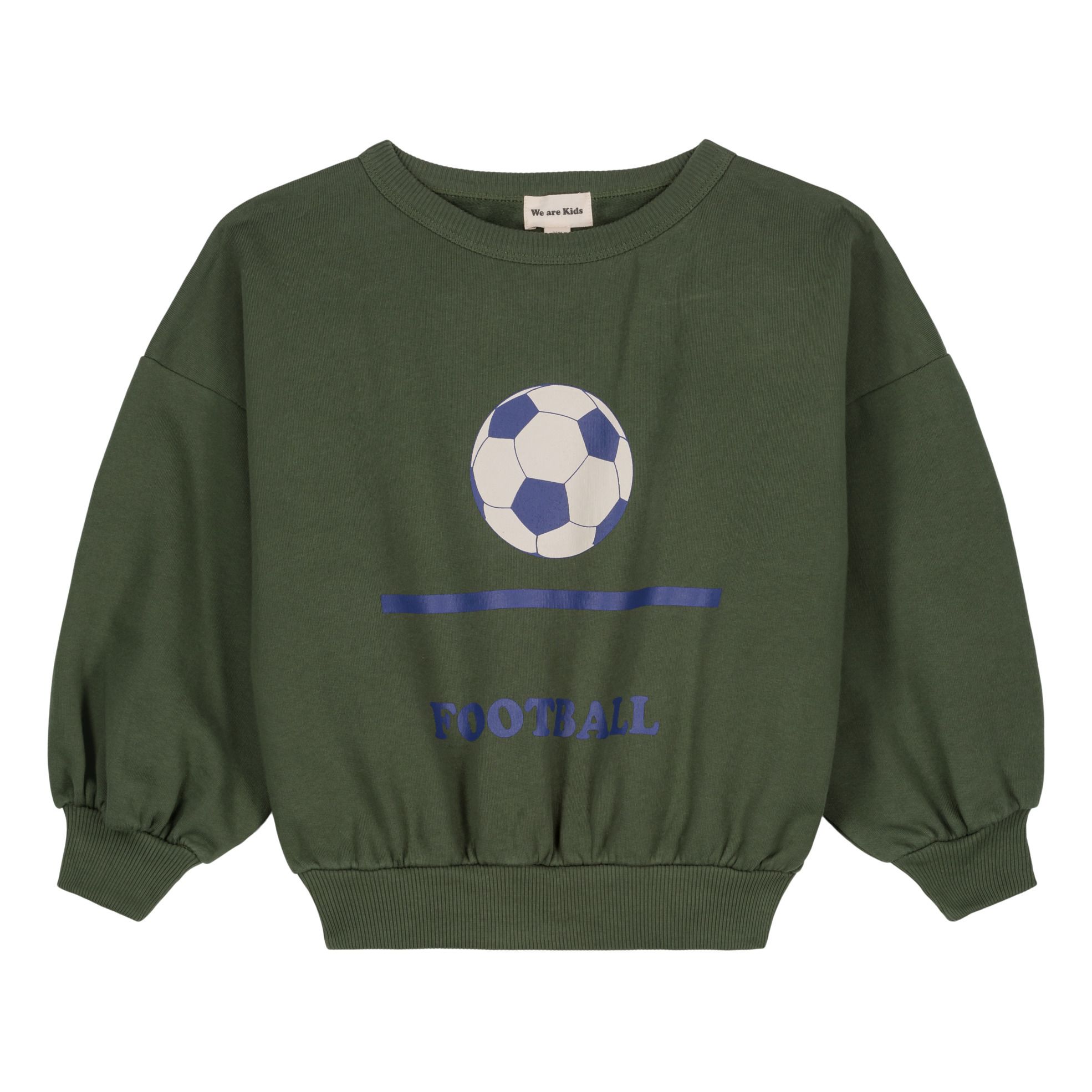 Tony Organic Cotton Fleece Sweatshirt Khaki- Product image n°0