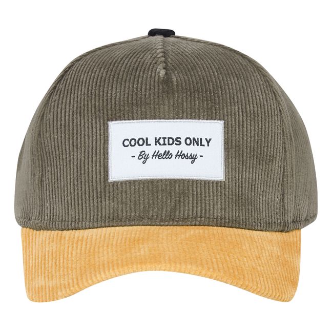 Corduroy Curved Visor Cap | Grey