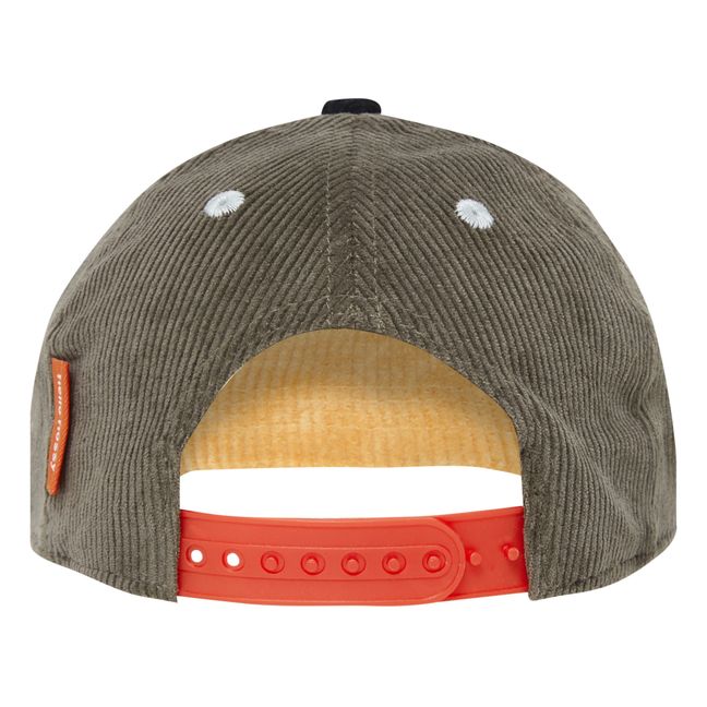 Corduroy Curved Visor Cap | Gris