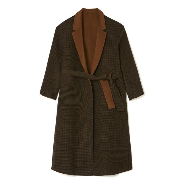 Sully Reversible Woollen Coat - Women’s Collection - Chocolate