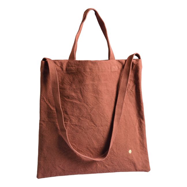 Sac City Iona en toile de coton | Terracotta