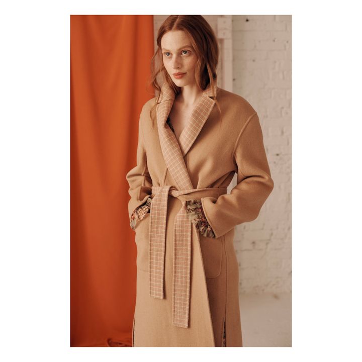 Sully Reversible Woollen Coat - Women’s Collection  | Camel- Immagine del prodotto n°2