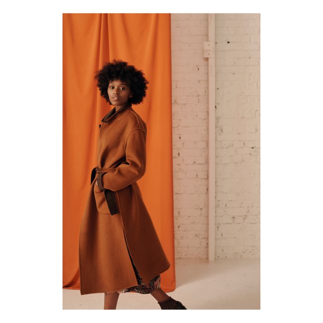 Wendejacke Wolle Sully - Damenkollektion  | Schokoladenbraun