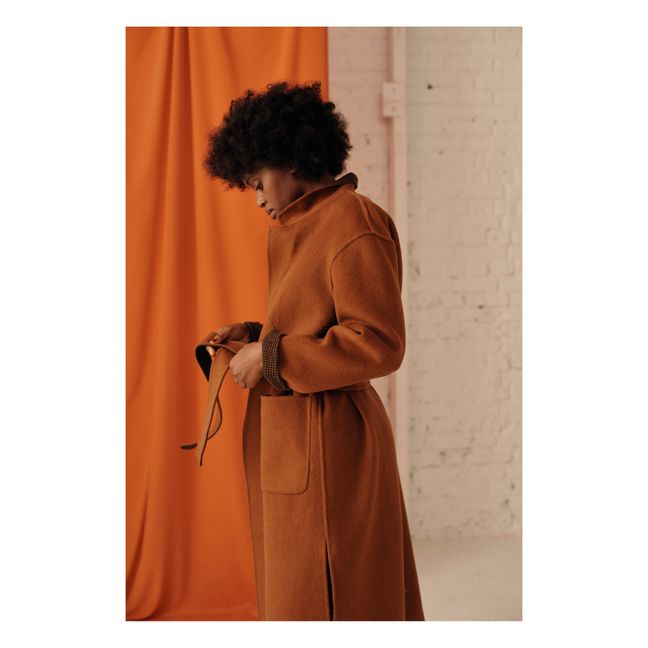 Wendejacke Wolle Sully - Damenkollektion  | Schokoladenbraun