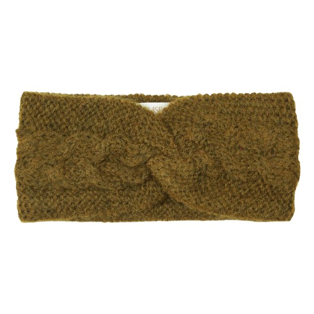 Sidony Mohair and Wool Headband - Women’s Collection  | Verde militare