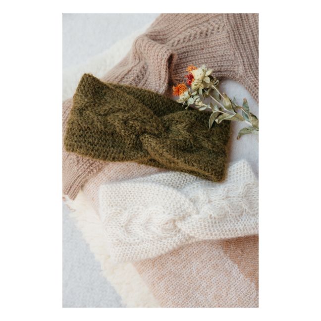 Sidony Mohair and Wool Headband - Women’s Collection  | Verde militare
