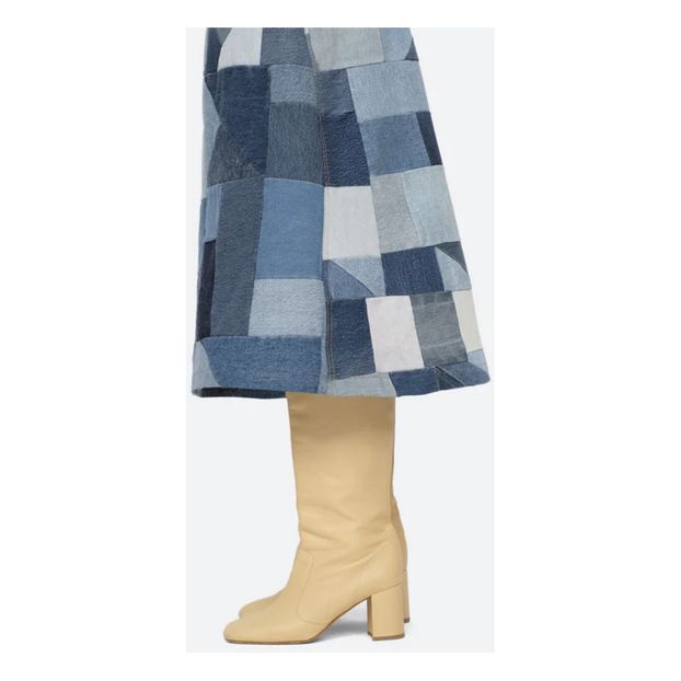 Sea NY - Diego Denim Patchwork Skirt - Blue | Smallable