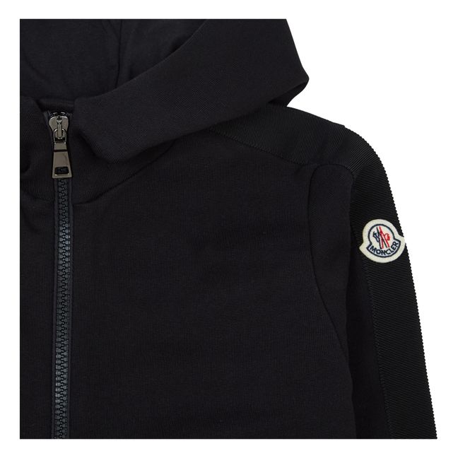 Hoodie Zippé Uni | Noir