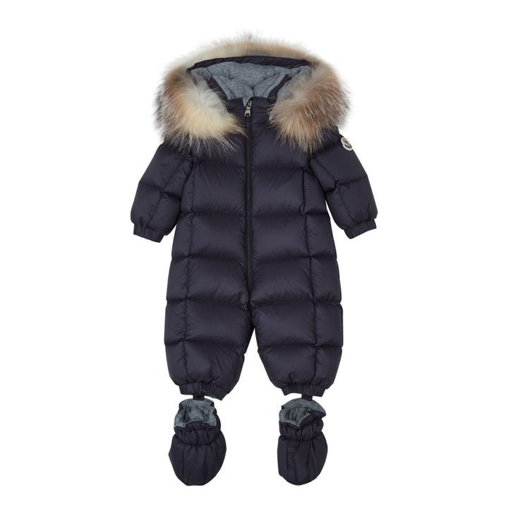 Moncler - Baby Snowsuit - Navy blue | Smallable