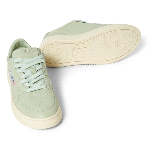 Medalist Low-Top Goat Leather Sneakers | Celadon