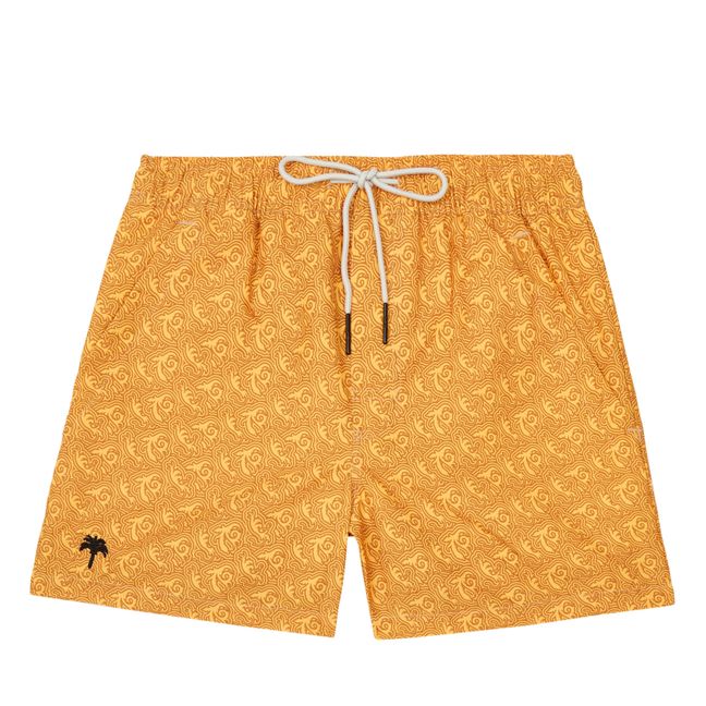 Squiggle Swim Trunks - Men’s Collection - Yellow