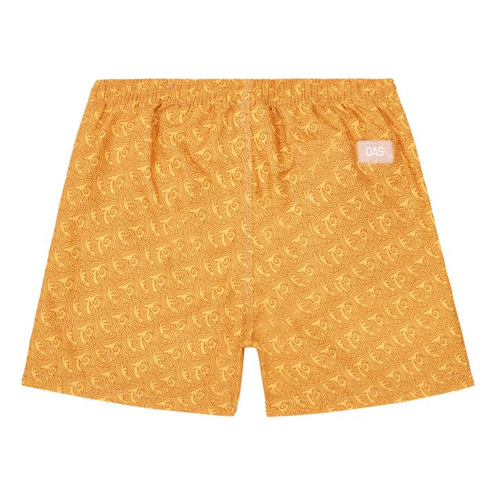 Yellow Squiggle Swim Shorts