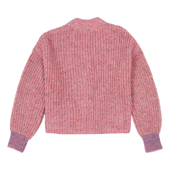 Amaro Alpaca Wool Cardigan | Pink
