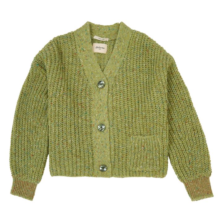 Amaro Alpaca Wool Cardigan Green- Product image n°0