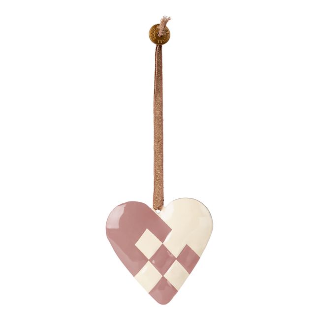 Metal Heart Christmas Decoration | Rosa