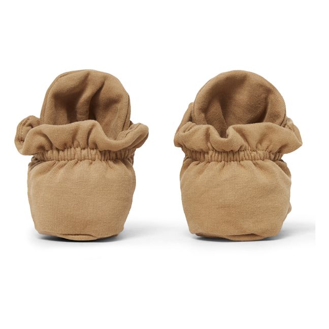 Patucos para recién nacido de muletón | Camel