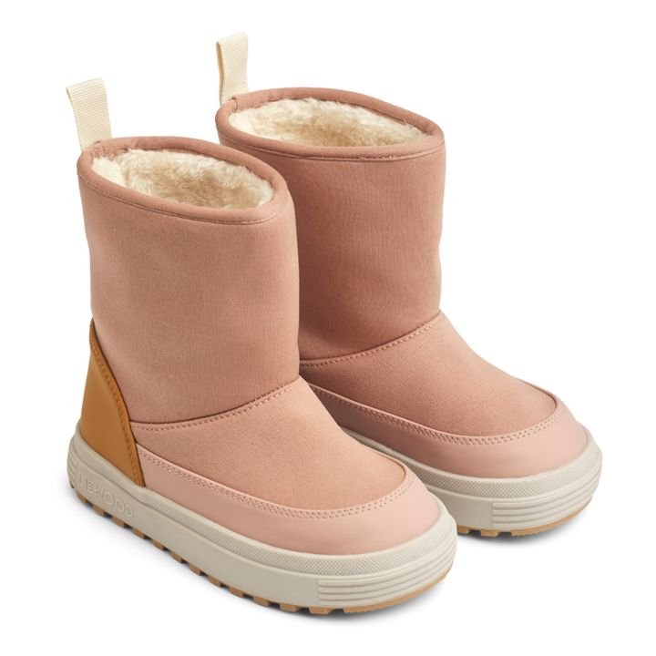 Matt Fur-Lined Boots | Pink- Product image n°2