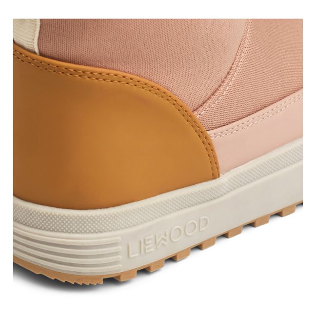 Matt Fur-Lined Boots | Pink