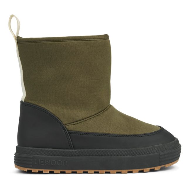 Matt Fur-Lined Boots | Verde militare