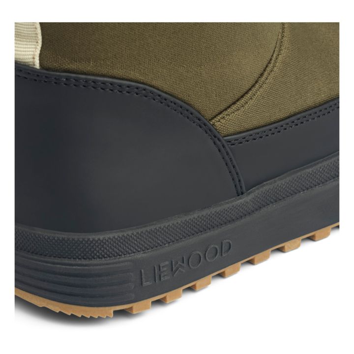 Matt Fur-Lined Boots | Khaki- Product image n°3
