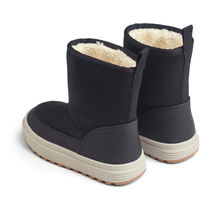 Matt Fur-Lined Boots | Schwarz- Produktbild Nr. 3