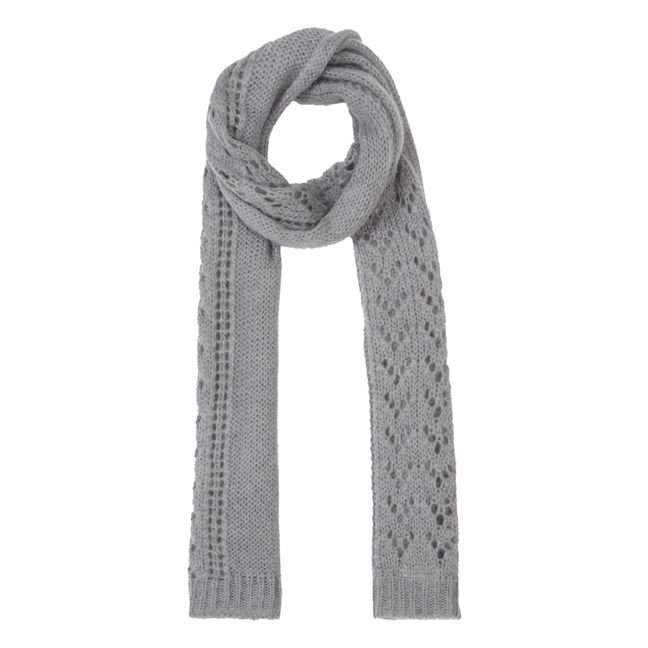 Bufanda de lana y mohair Giulia - Colección Mujer  | Gris